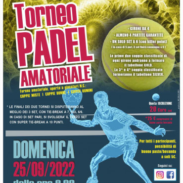 Torneo Amatoriale Padel 2022