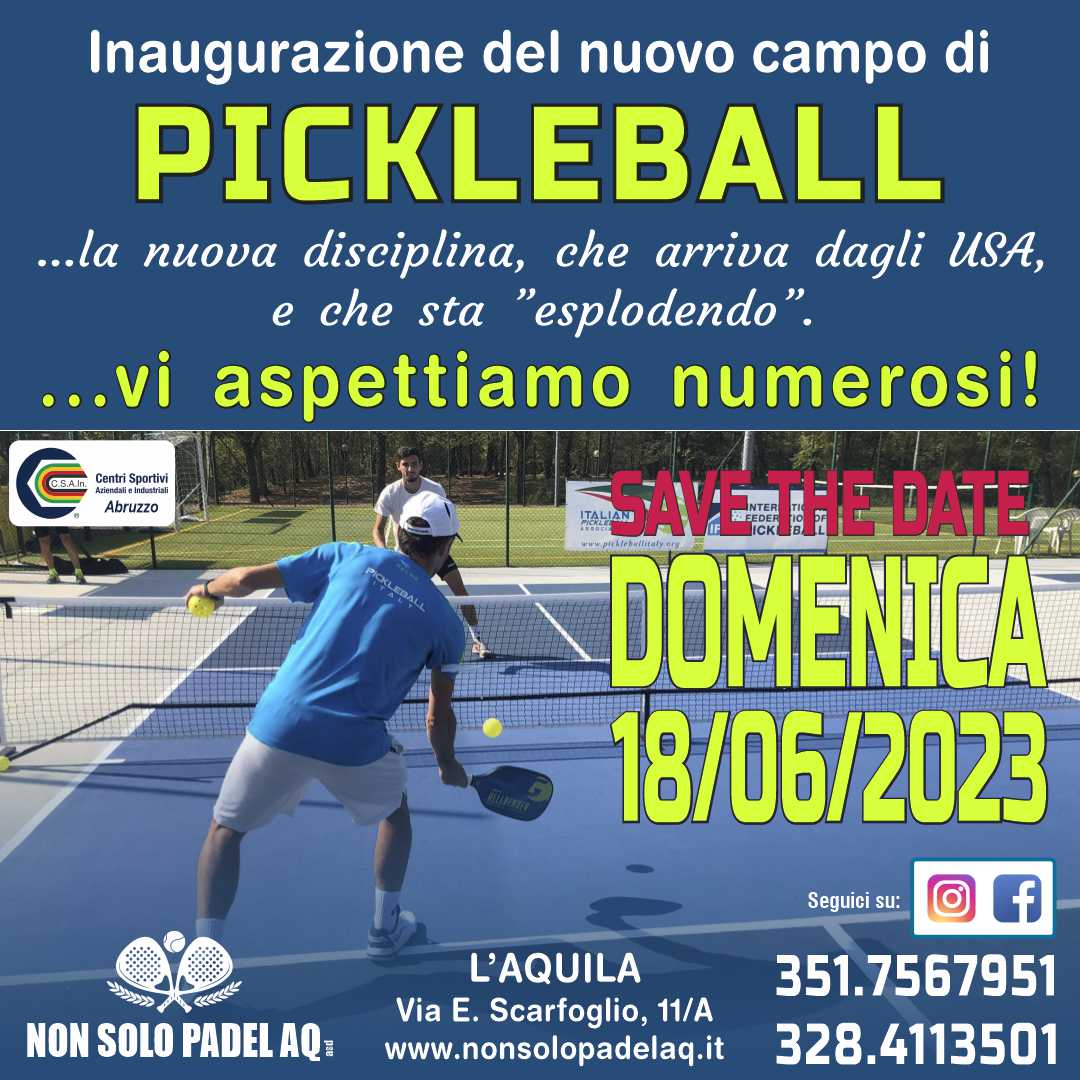 Inaugurazione Campo Pickelball
